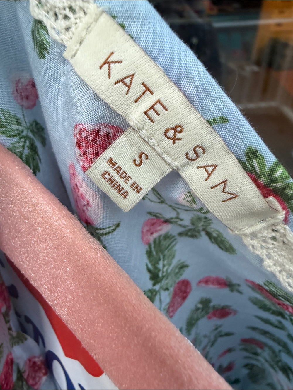 Cracker Barrel Strawberry Maxi Dress similar to Maeve Somerset Anthropologie - Picture 4 of 5